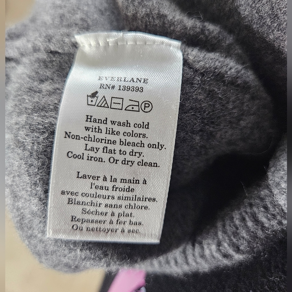 NWOT Everlane The Cozy Stretch Wide Leg Wool Yak Hair Blend Pants Charcoal Gray - Picture 11 of 12